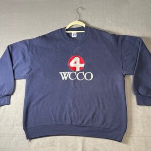 Vintage WCCO Channel 4 News Sweatshirt – Navy Blue